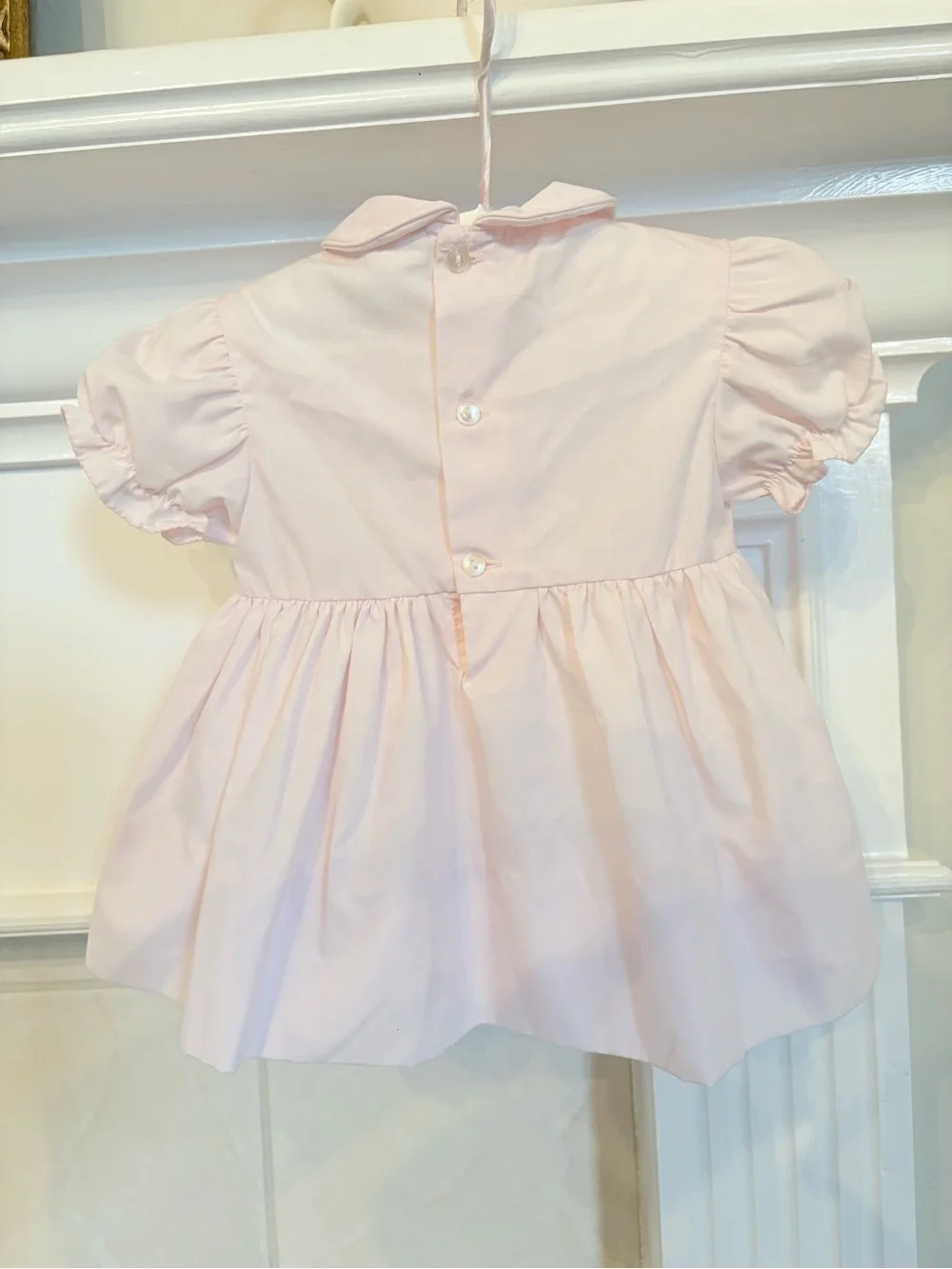 Petit Ami Pale Pink Peter Pan Collar Dress